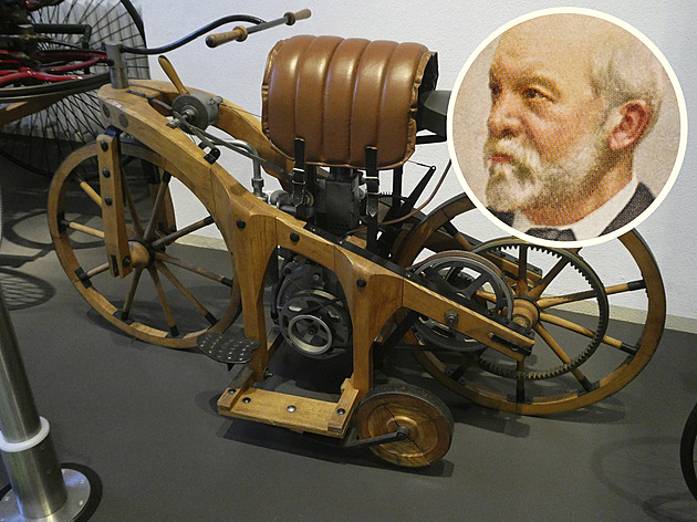 Dřevěná konstrukce a postranní kolečka. Jak se zrodil motocykl pana Daimlera