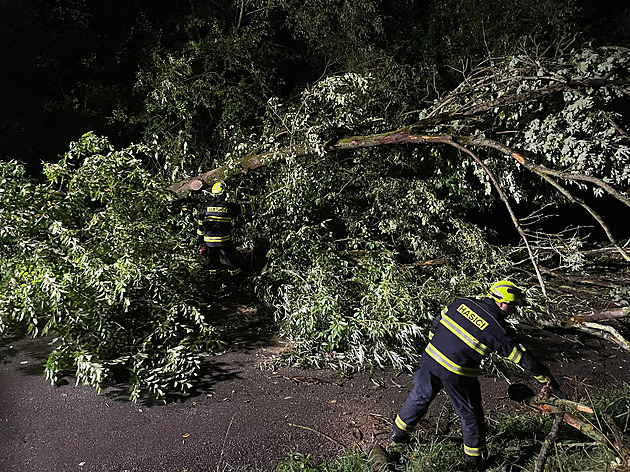 V noci udeřily bouřky a vydatné deště. Spadlo i přes 40 litrů na metr čtvereční